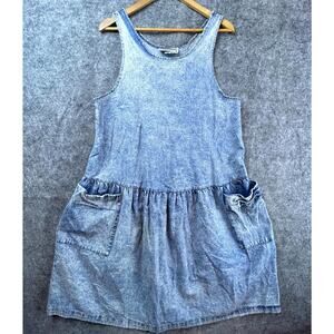 Vintage Jeanette By Fran Kiernan Dress 10 Blue Denim Maternity 90s Jumper Baggy